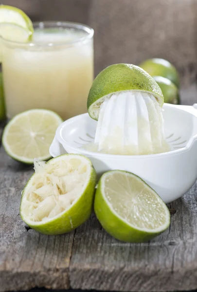 Succo di lime fresco — Foto Stock