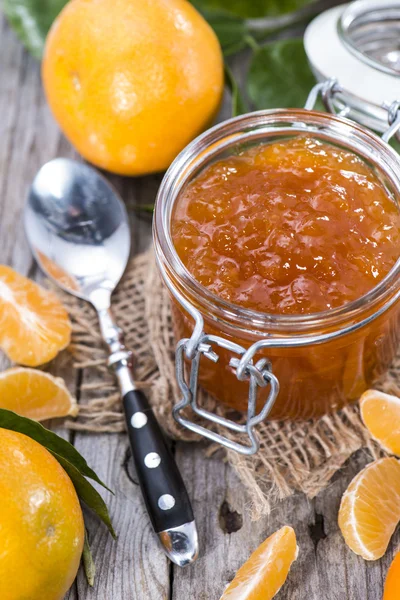 Frisch gemachte Mandarinenmarmelade — Stockfoto