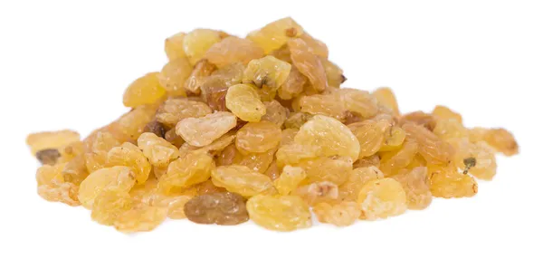 Heap of Raisins on white — Stock Photo, Image