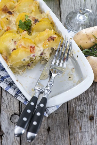 Parte de Gratinado de Batata — Fotografia de Stock