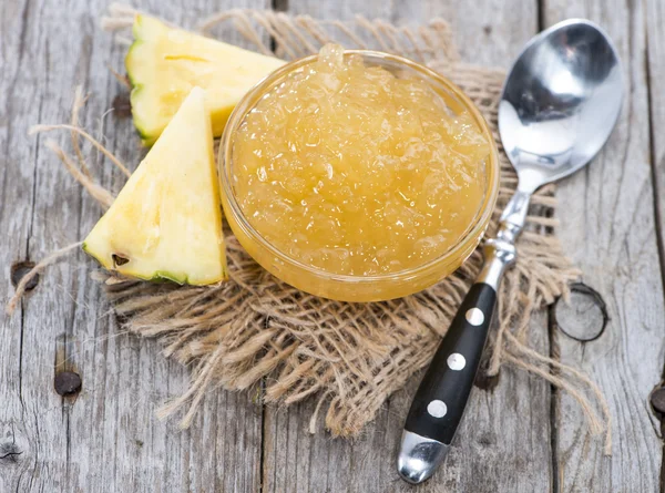 Bowl with Pineapple Jam — Stock Photo, Image