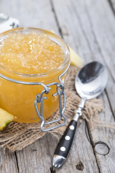 Domácí ananas jam — Stock fotografie