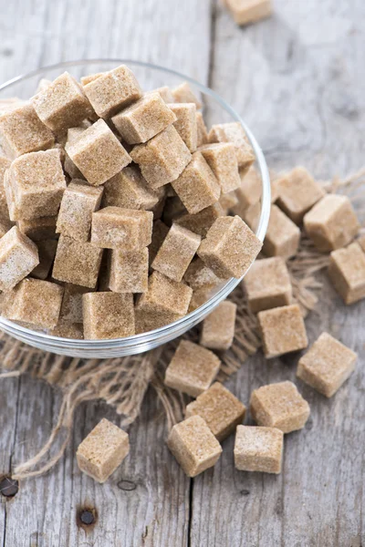 Mísa s hnědého cukru — Stock fotografie