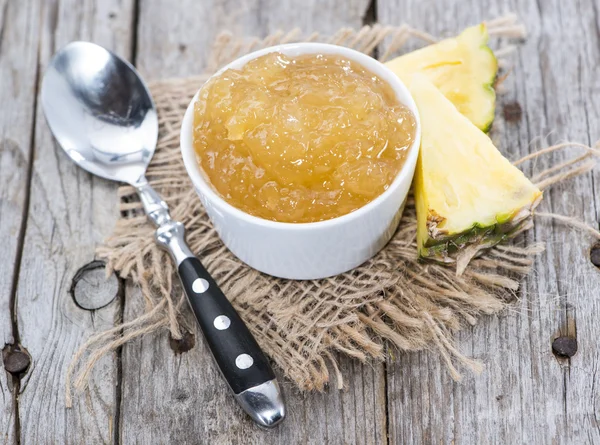 Bowl with Pineapple Jam — Stock Photo, Image