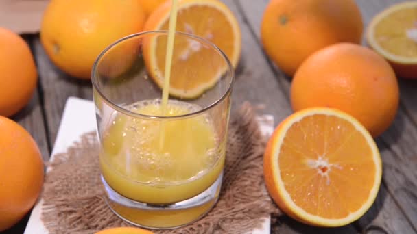 Portakal suyu — Stok video