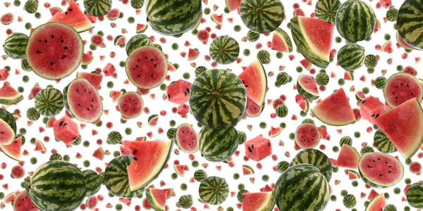 Vatten Melon bakgrund (på vit) — Stockfoto
