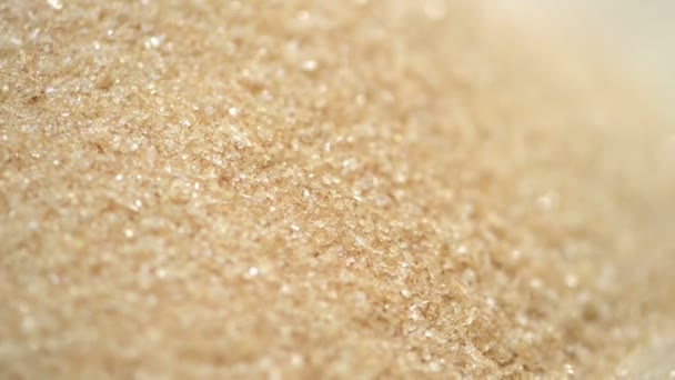 Brązowy cukier jako tło — Wideo stockowe