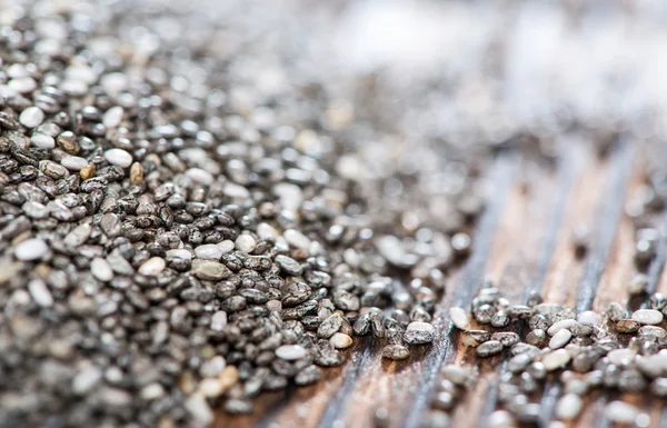 Chia Seeds background (close-up shot) — Stock Photo, Image