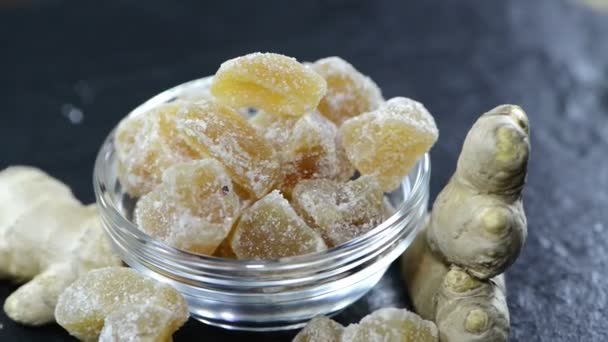 Sweet Ginger Pieces — Stock Video