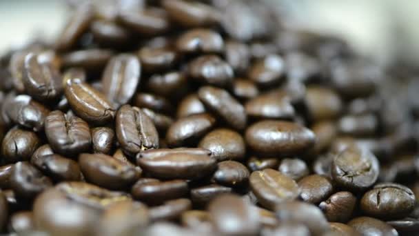 Coffee Beans Rotating — Stock Video
