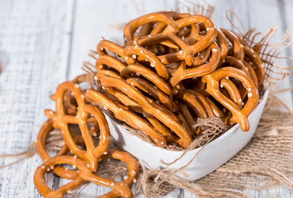 Small Pretzels in a bowl — Stock Photo, Image