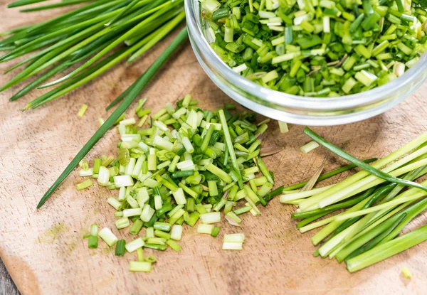 Portion Schnittlauch — Stockfoto