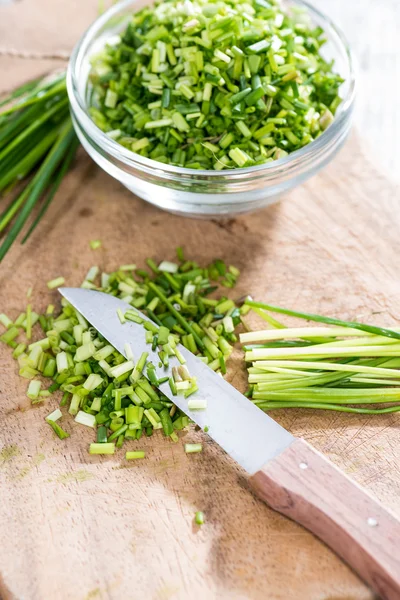 Portion of cutted Chive — Stock Photo, Image