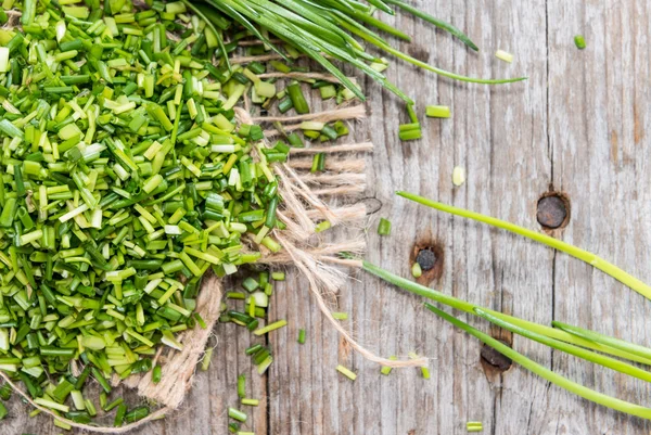 Portion of cutted Chive — Stock Photo, Image