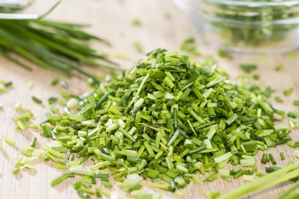 Heap of fresh cutted Chives — Stock Photo, Image