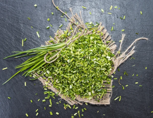 Heap of fresh cutted Chives — Stock Photo, Image