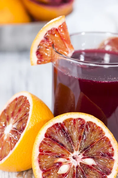 Glass with Blood Orange Juice — Stock Photo, Image