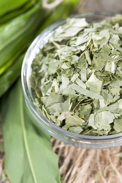 Kibbled Ramson in a bowl — Stock Photo, Image