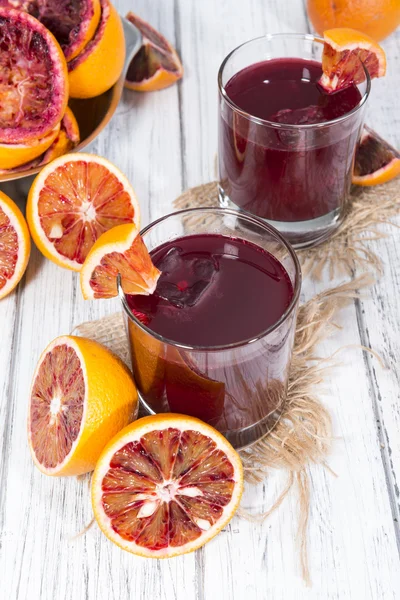 Glass with Blood Orange Juice — Stock Photo, Image