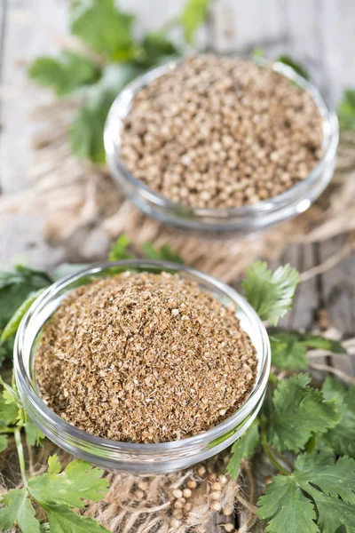 Rubbed Coriander — Stock Photo, Image