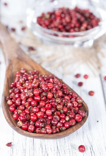 Peppercorns rosa (tiro de close-up ) — Fotografia de Stock