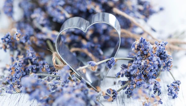 Formas de Lavanda e Coração — Fotografia de Stock