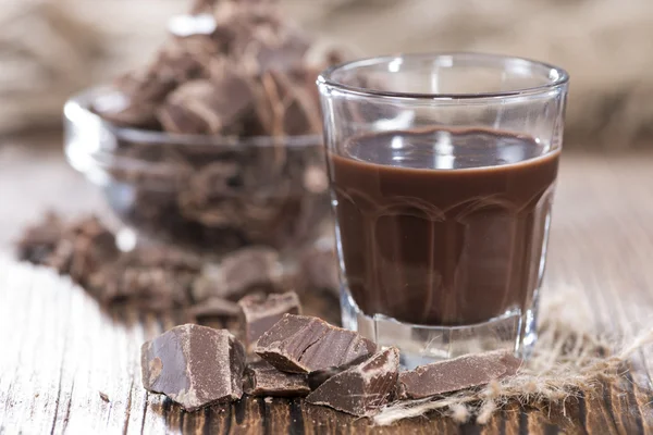 Licor de chocolate casero — Foto de Stock