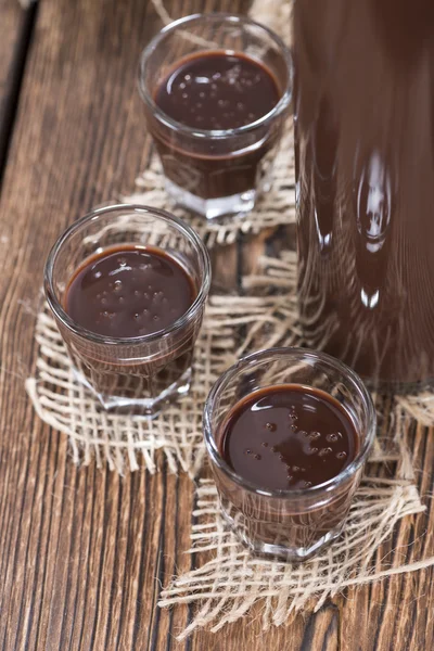 Homemade Chocolate Liqueur — Stock Photo, Image