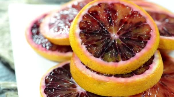 Blood Oranges — Stock Video