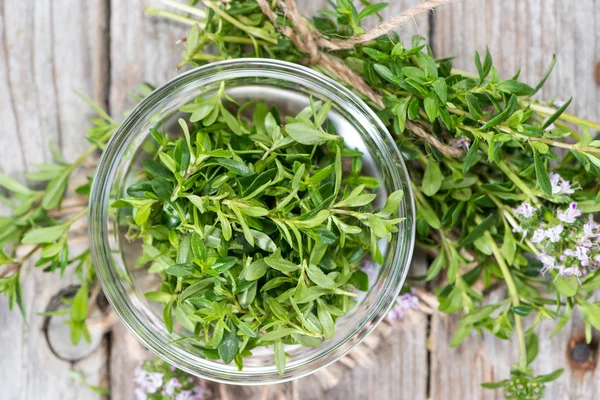 Portion of Winter Savory — Stock Photo, Image