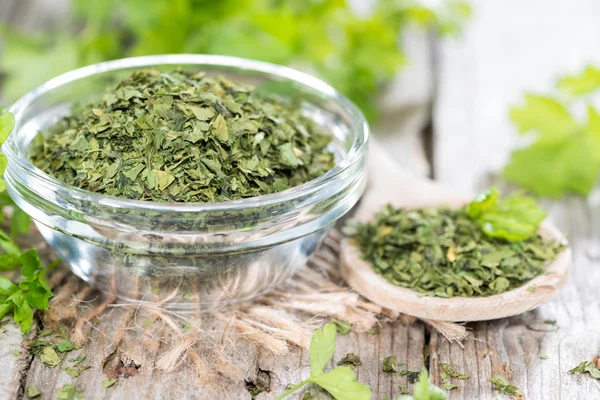 Dried Flat Leaf Parsley — Stock Photo, Image