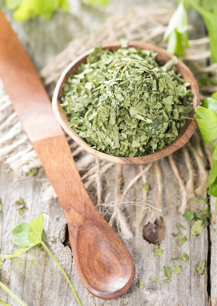 Heap of dried Parsley — Stock Photo, Image