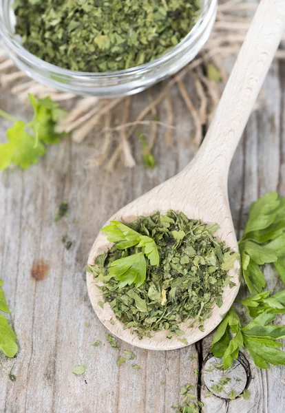 Heap of dried Parsley — Stock Photo, Image