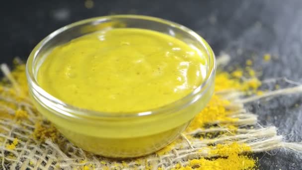 Vers gemaakte currysaus — Stok video