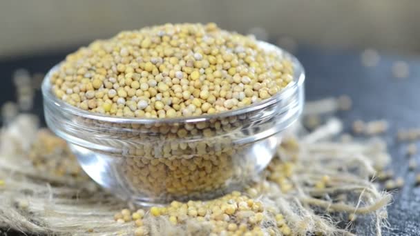 Fresh Mustard Seeds — Stock Video