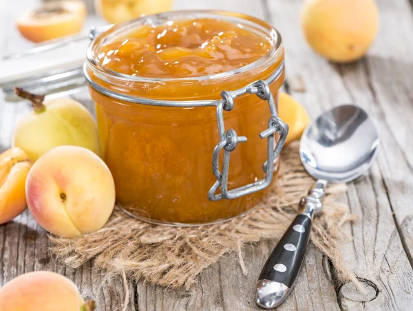 Vasetto di Marmellata di Albicocche fresca — Foto Stock