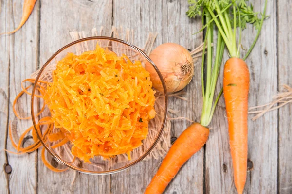 Морква свіжа салат — стокове фото