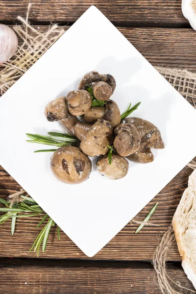 Some pickled Mushrooms — Stock Photo, Image