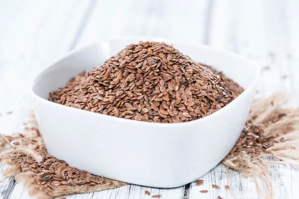 Brown Linseeds — Stock Photo, Image