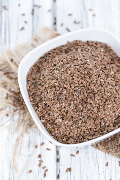 Brown Linseeds — Stock Photo, Image