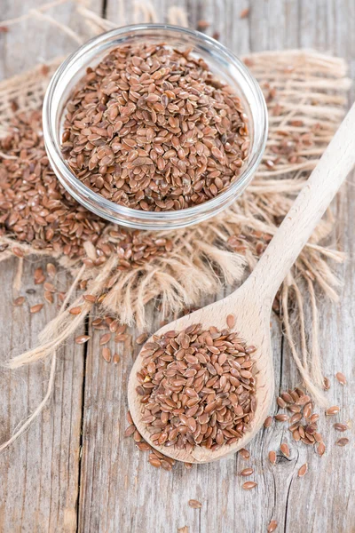 Brown Linseeds — Stock Photo, Image