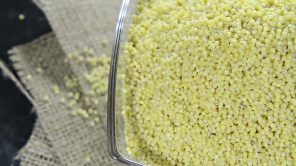 Heap of rotating Millet — Stock Video