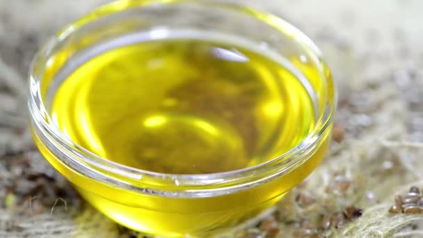 Porción de aceite de sésamo — Vídeo de stock