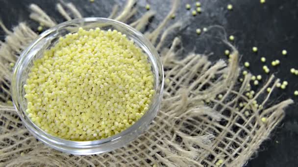 Heap of rotating Millet — Stock Video