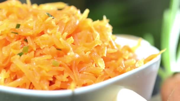 Carrot Salad — Stock Video