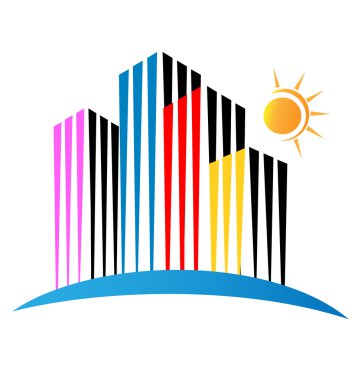 modern binalar logo vektör