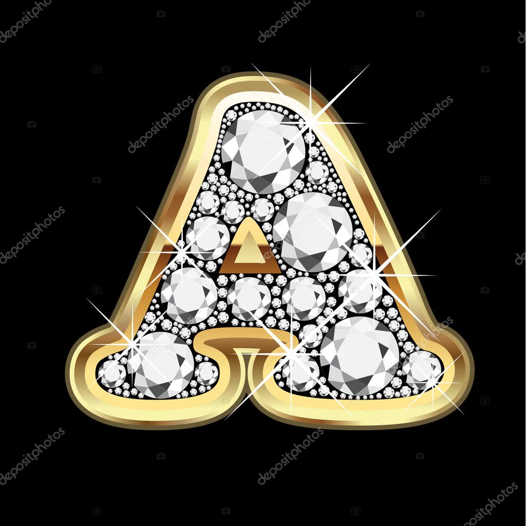 Bling-bling. Diamonds. Detailed Illustration. Stock Vector - Illustration  of diamond, emblem: 12262487