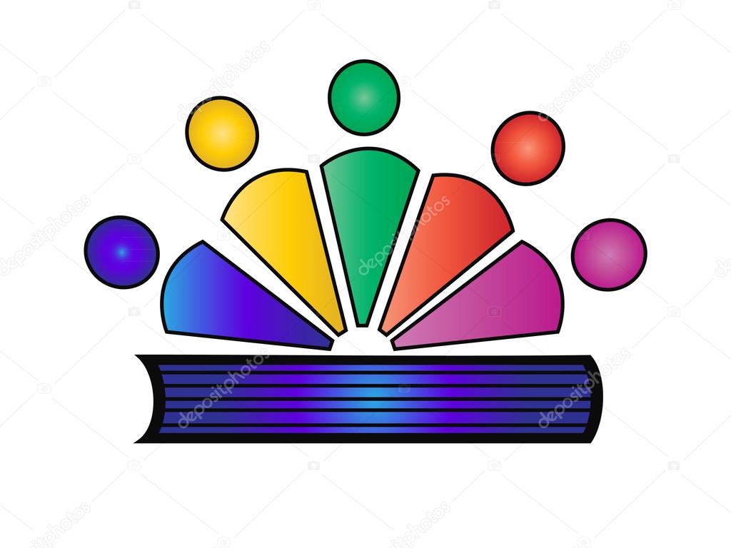 Books education students graduates logo vector