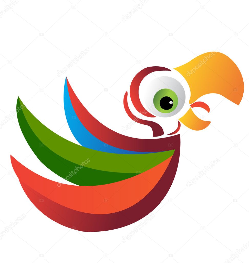 Parrot logo vector eps10
