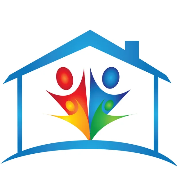 新しい家のロゴのベクトルの家族 — ストックベクタ